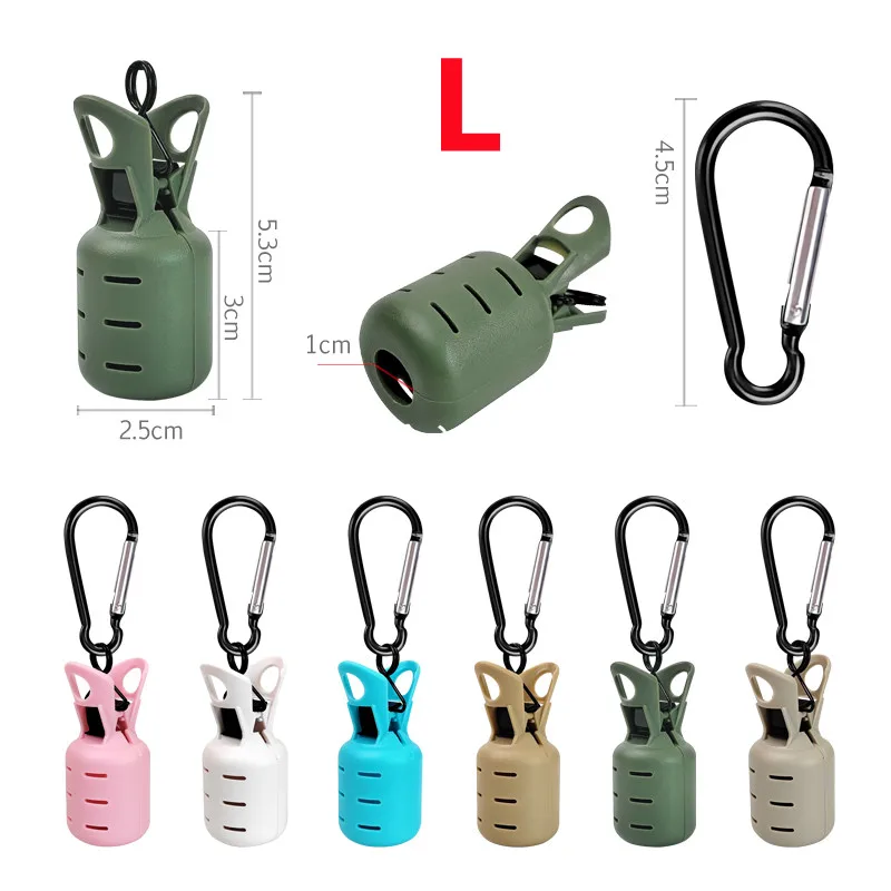 Juego de 2 protectores de anzuelo de calamar, gorro de cebo de pulpo Egi, cubierta de señuelo de paraguas de sepia con mosquetón, banda de goma, accesorios de pesca - imagen 3