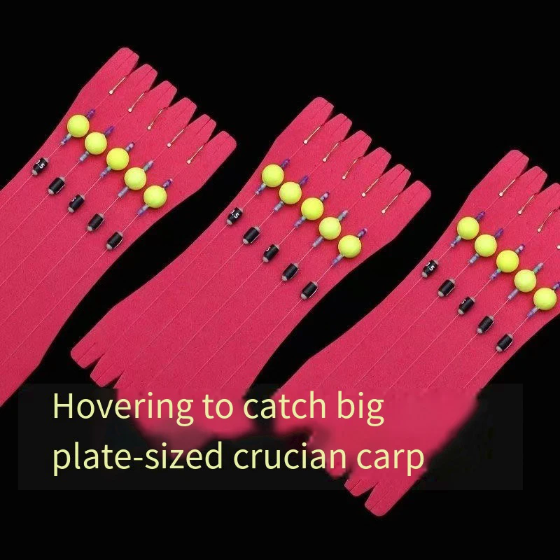 5 uds aparejos de pesca para el cabello anzuelo listo para usar anzuelo de pesca de carpa tamaño 3 # 4 # 5 # 6 # 7 # Aparejos de carpa, señuelo de pesca, aparejos de pesca - imagen 4