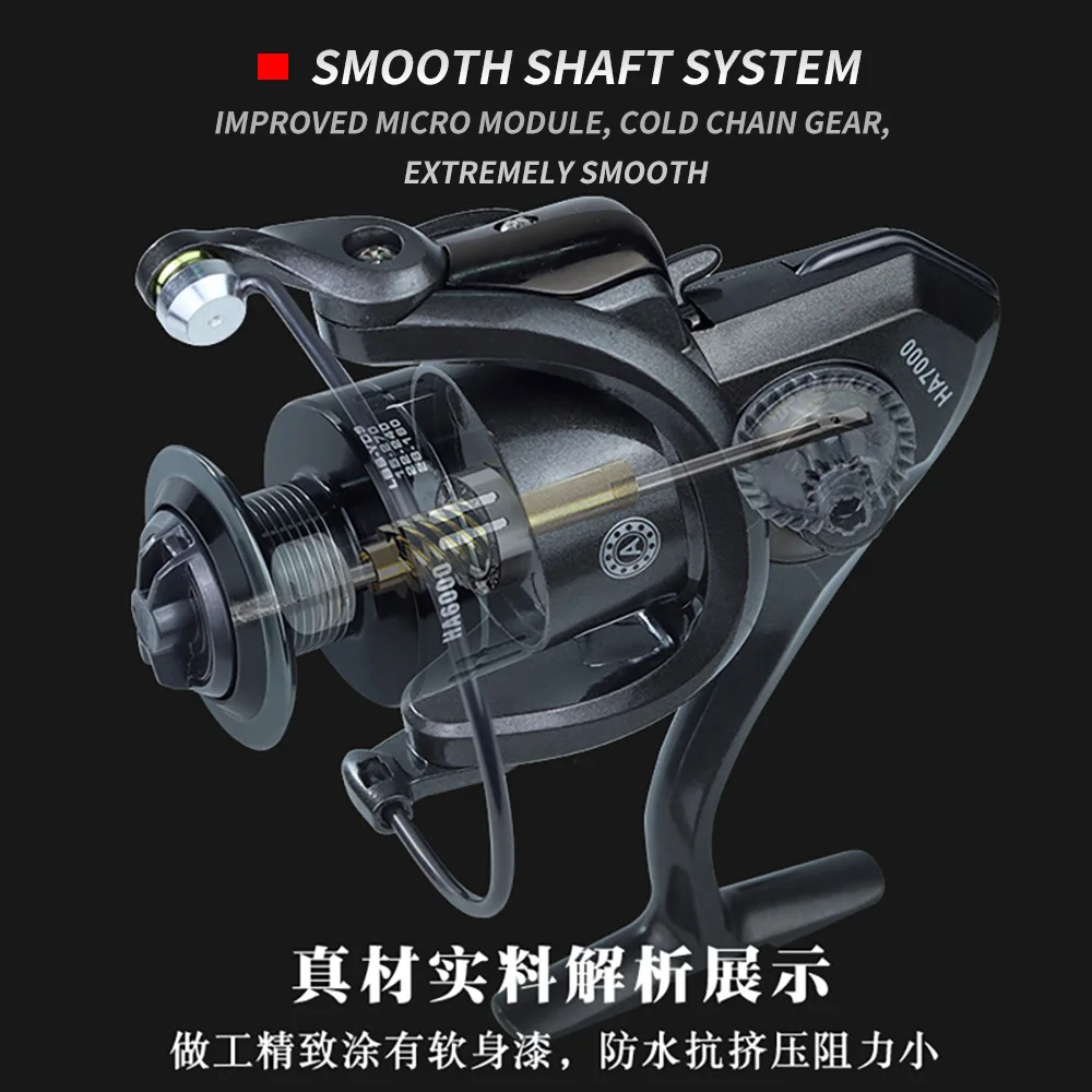 JOSBY-carrete de pesca de arrastre máximo, alta calidad, 12KG, engranaje 5,0: 1, Ratio de alta velocidad, accesorios para agua salada - imagen 5