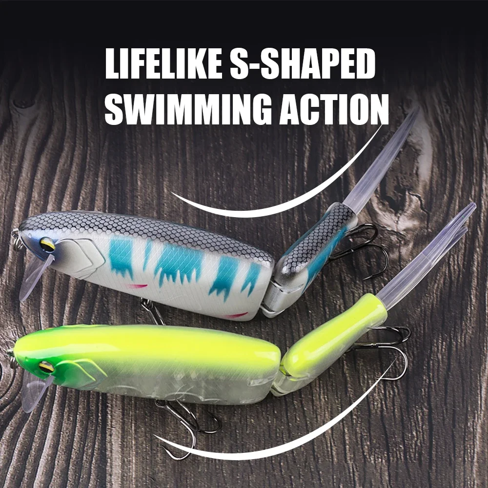 THORFORCE-señuelo de pesca Minnow, 145MM/59G, Swimbait duro Artificial, Wobblers multiarticulados grandes, aparejos de pesca de trucha y Lucio - imagen 4