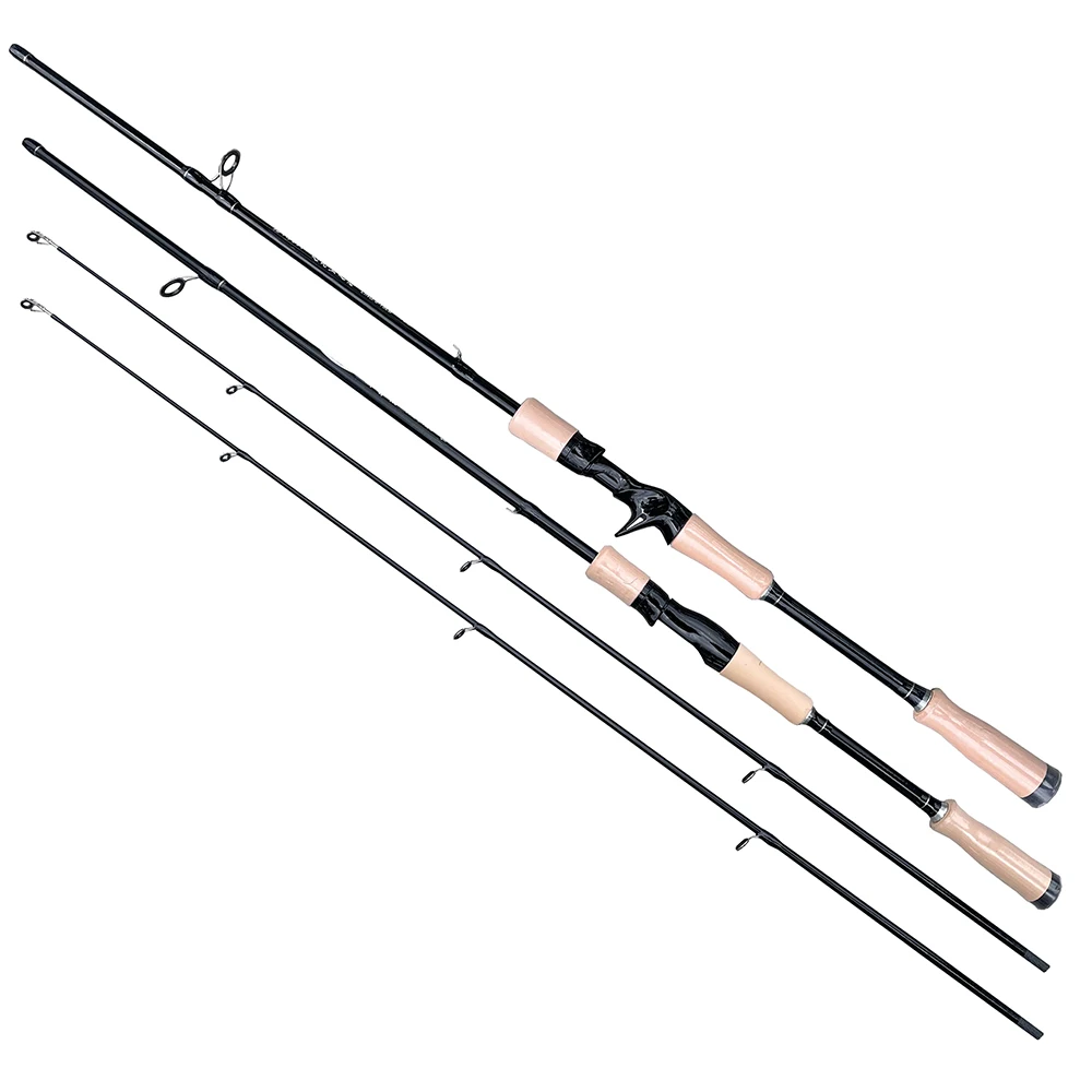 Cañas de pescar de calamar de Punta sólida suave, 2 secciones, 1,65/1,8 m, cebo de 8-25g, carbono ultraligero, fundición de pulpo, caña giratoria, caña de señuelo de viaje - imagen 4