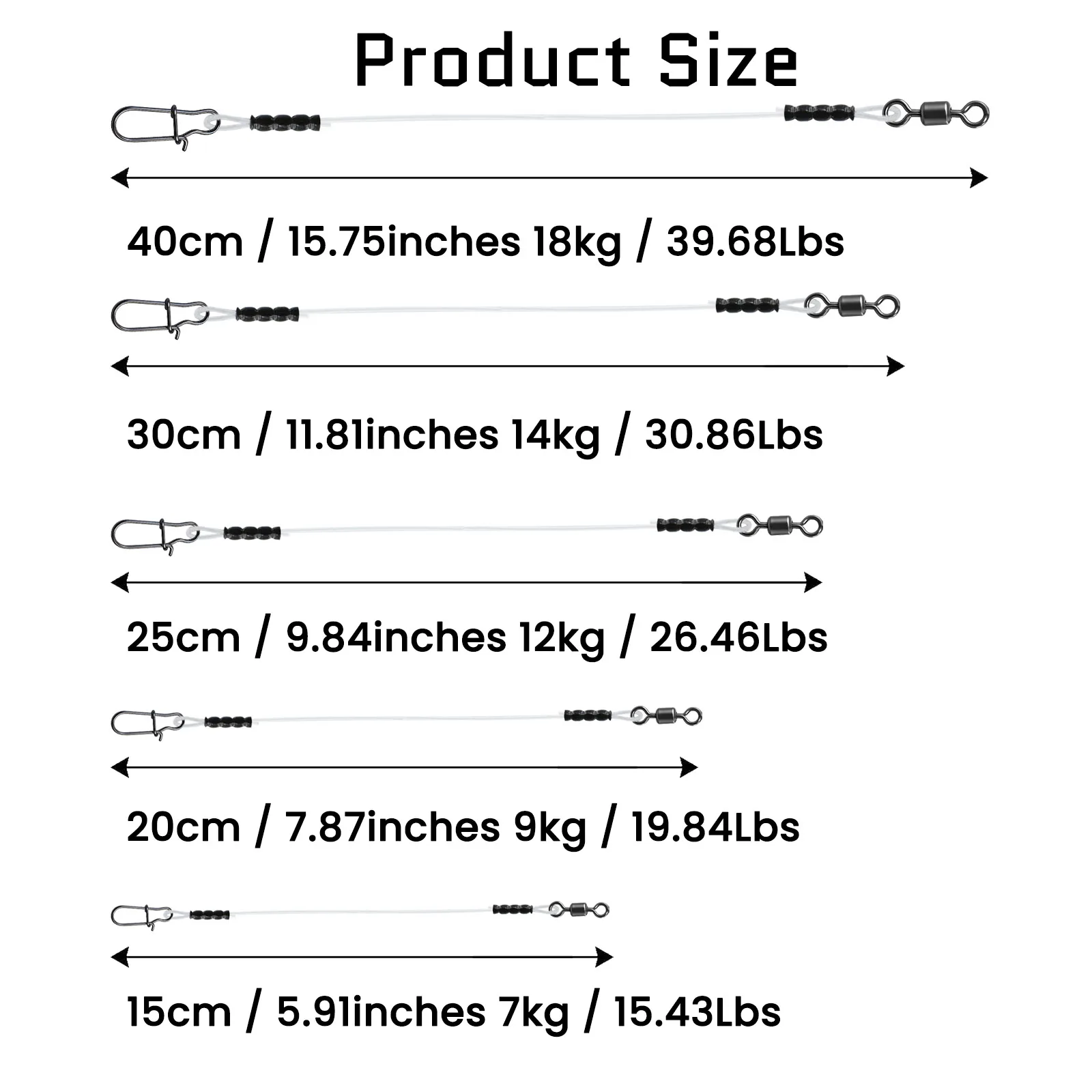 Línea Fluorocarbono Alta Resistencia con Giratorios – Antiabrasión - imagen 3
