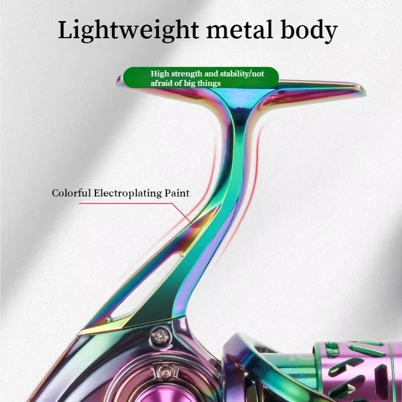 Rueda de pesca de Metal, rueda giratoria de carretera, fuerza de frenado de 15kg, rueda giratoria de impacto, rueda de Pesca de Mar, accesorios de pesca - imagen 3