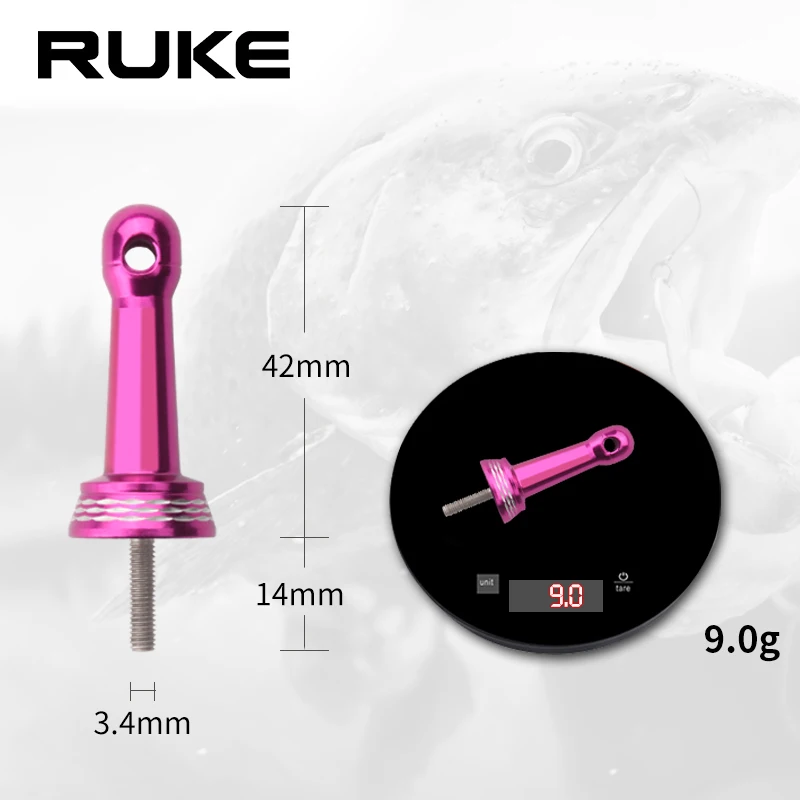 RUKE, 1 unidad, nuevo soporte para carrete de pesca, soporte para carrete tipo bloqueo para carrete giratorio Shima, protege carretes, longitud 42mm, peso 9 g/unidad, soportes para carretes - imagen 4