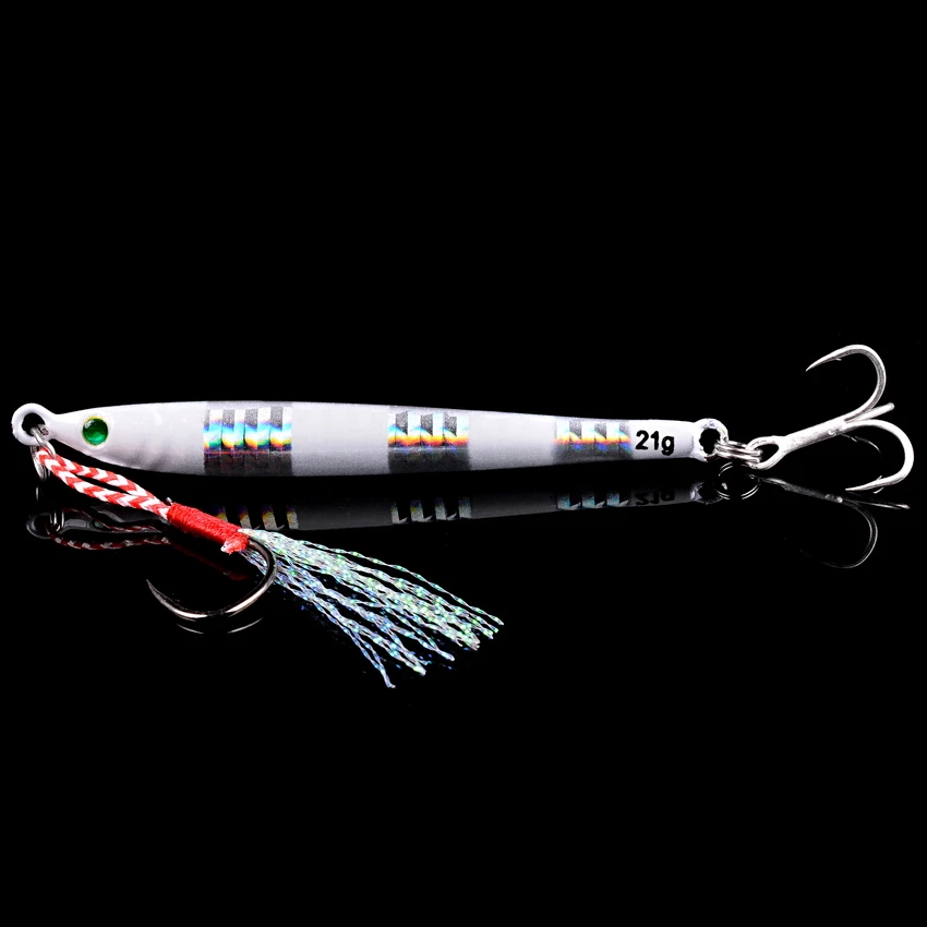 Señuelo de pesca Jigging de Metal, cebo Artificial de fundición lenta, cuchara de 7G, 10G, 14G, 17G, 21G, 28G, 40G, aparejos marinos, 1 ud. - imagen 5
