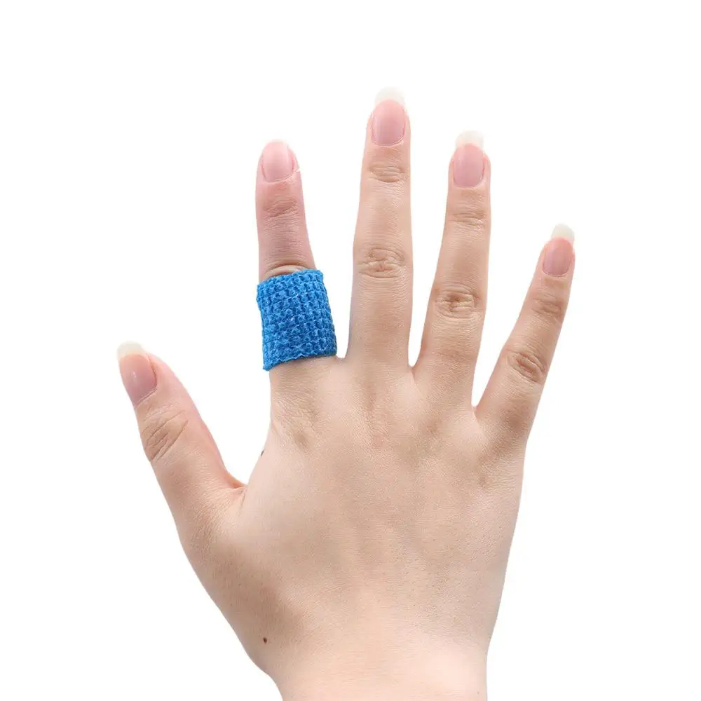 Vendaje elástico transpirable, antideslizante y absorbente de golpes, equipo de tatuaje Flexible, cinta Invisible, palmas/ruedas autoadhesivas