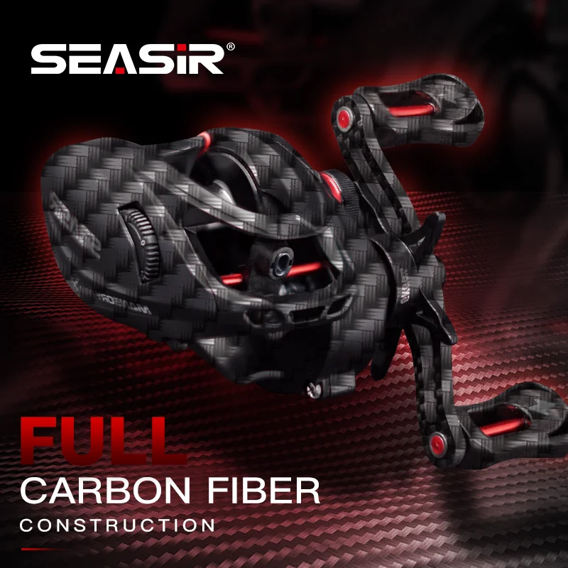Seasir Mansory Pro 131G – Carrete baitcasting fibra carbono 7+1BB 5kg - imagen 5