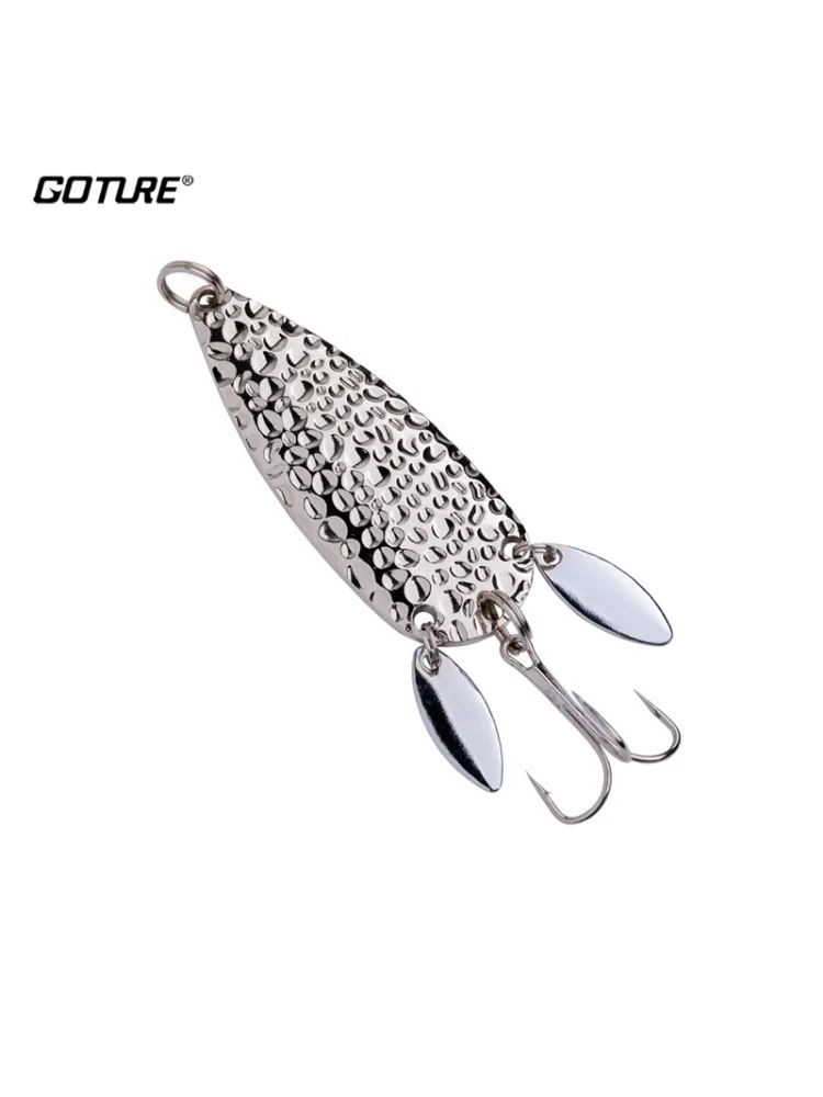 Goture Spinnerbait para lucio y trucha, señuelo metálico con anzuelo
