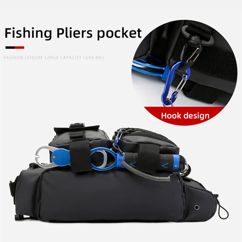 Bolsa para caña de pescar, mochila militar para escalada al aire libre, senderismo, Camping, accesorio Molle del ejército táctico para hombre - imagen 5