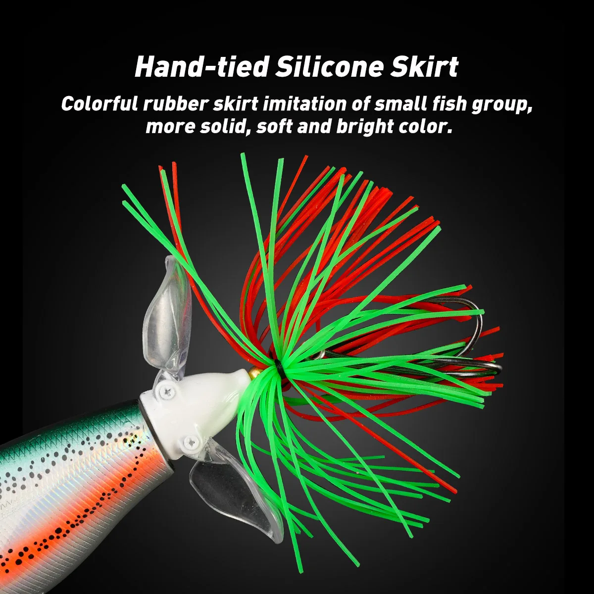 Testar Whopper Topwater señuelos Spin Bait Crankbaits señuelos Pesca Spinner cebo Artificial 95mm 20g para Lucio señuelo de Pesca de lubina - imagen 3