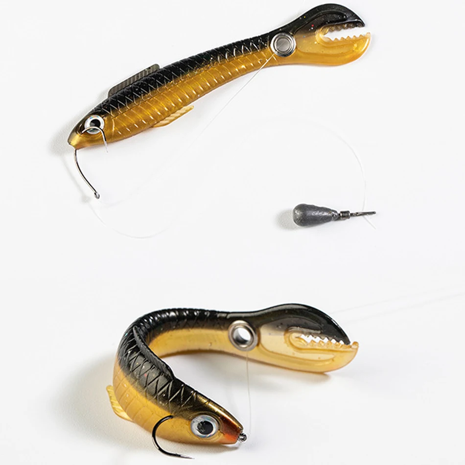 Cebo blando de simulación para lubina y Lucio, Wobbler para pesca Artificial, Swimbait móvil para peces, 6g/10cm, 1 unidad, nuevo - imagen 5