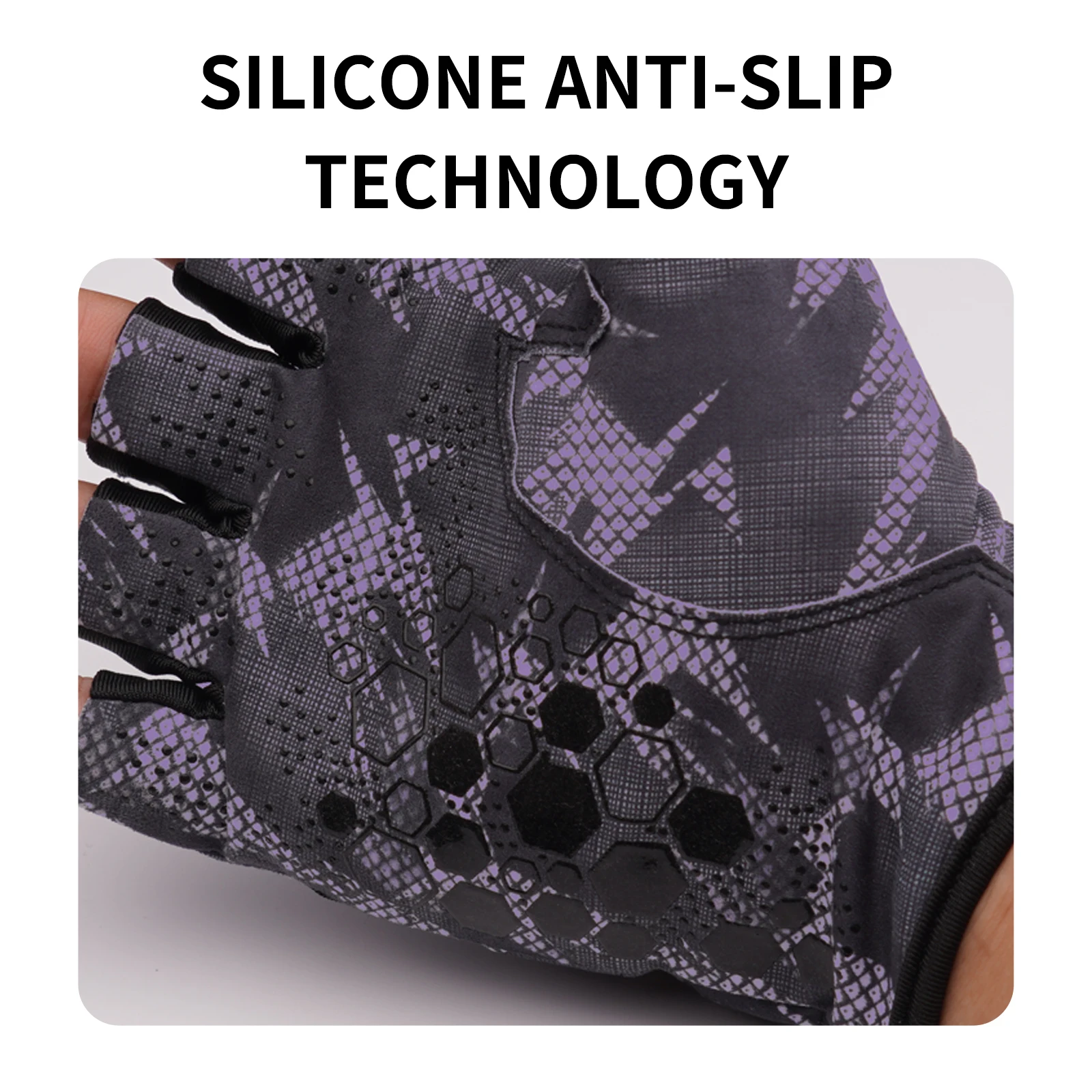 PURELURE guantes de pesca antideslizantes Lycra hielo transpirables - imagen 5
