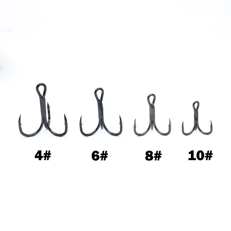 5 unids/caja ST41-3X Triple fortalece gemelos súper fuertes aleación de acero señuelo afilado anzuelo triple 6 # 8 # 10 # 12 # Anzuelo para aparejos de pesca Fishi - imagen 5
