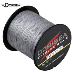 DORISEA-Hilo de pescar trenzado, multifilamento 300 PE, 4 hebras, 330 M/100% yardas