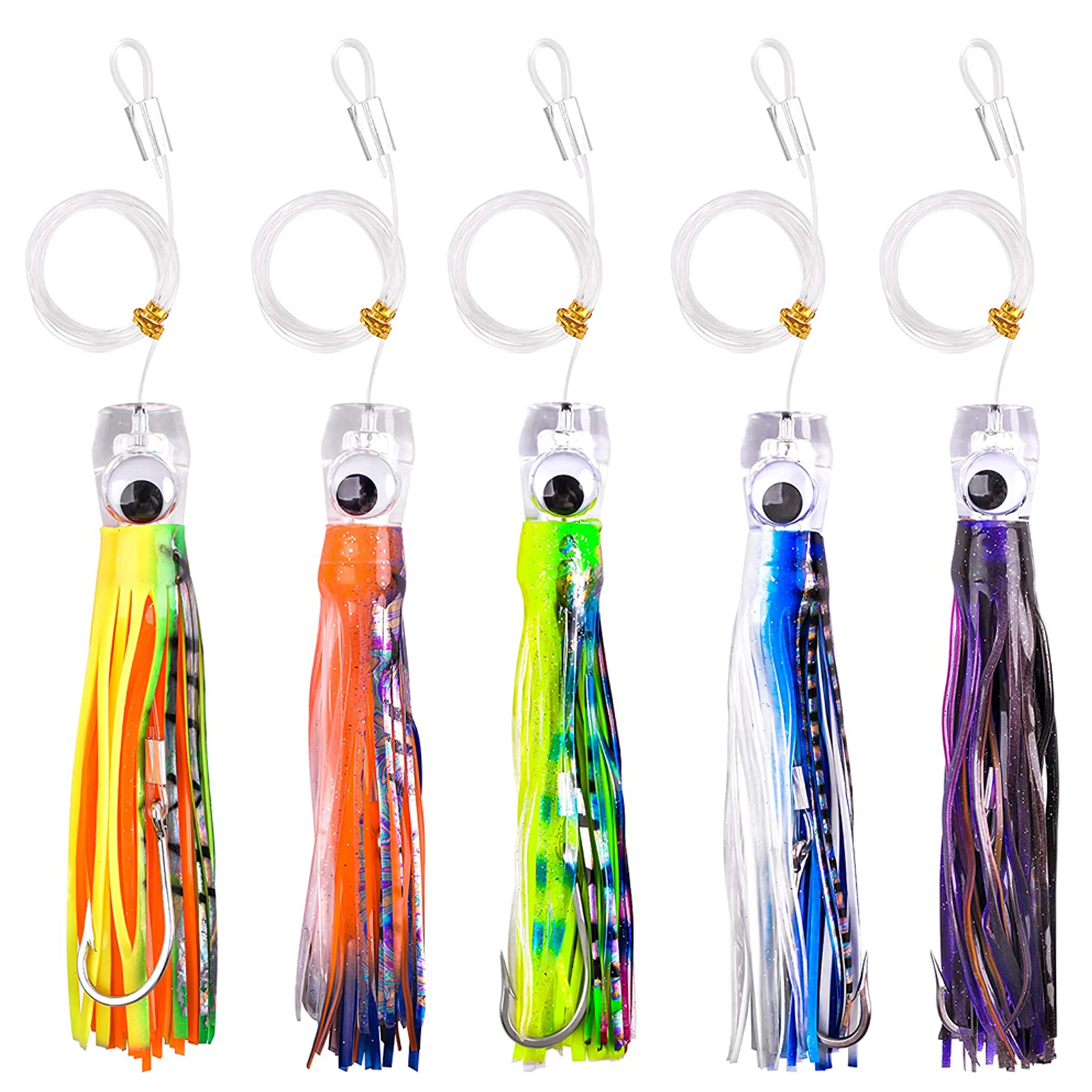 FREE FISHER Señuelo de calamar con falda para especies grandes - imagen 5