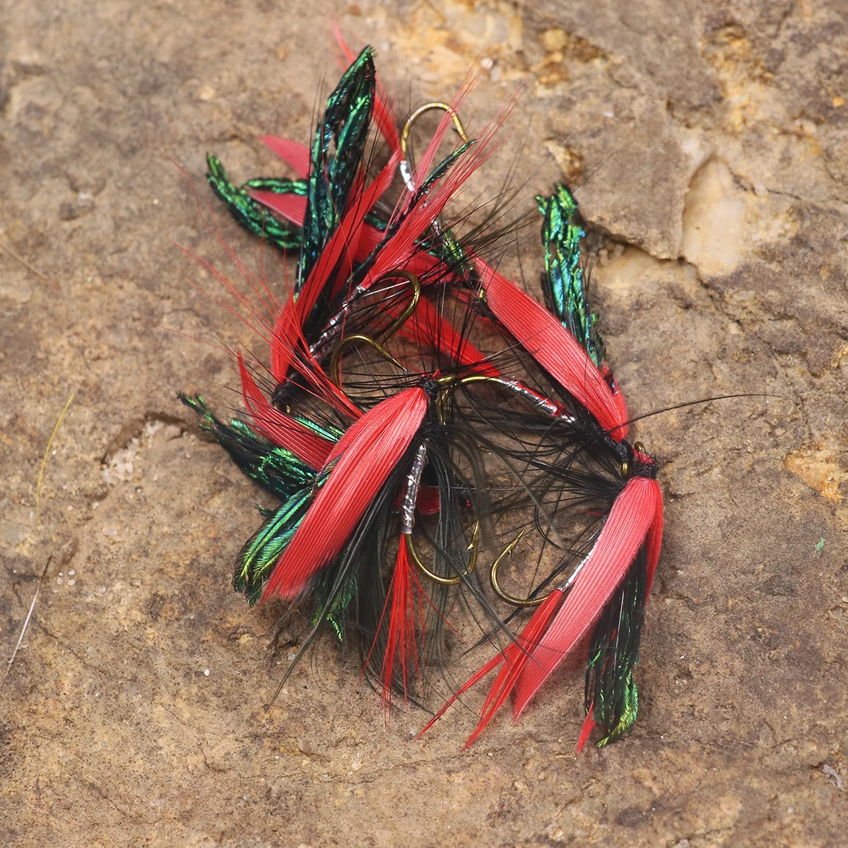 Cebo Artificial para pesca con mosca, cebo rojo de pavo real, trucha, Alejandria, 10 Uds. - imagen 5