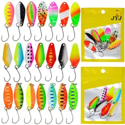 JYJ Cucharas Giratorias 2.3-3.5g para Trucha y Lucio