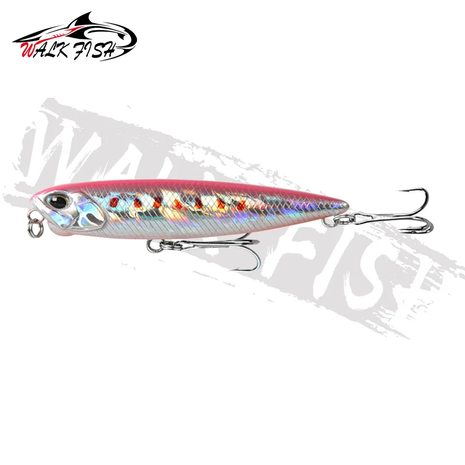 WALK FISH-señuelo de Pesca flotante, cebo Topwater, Wobblers para Pesca de curricán, Isca Artificial, 5,5g, 14,3g - imagen 4