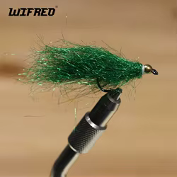 Wifreo 7 piezas/caja # Señuelo de pesca con cabeza de cuentas de latón, 4 ganchos, serpentinas para doblar hielo, pesca con mosca, pez, trucha, salmón, lubina, Steelhead