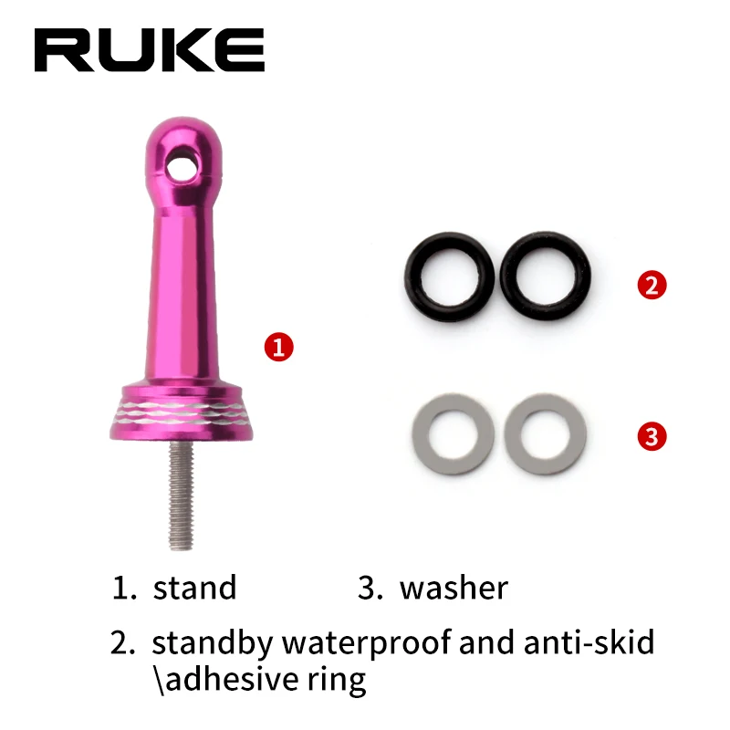 RUKE, 1 unidad, nuevo soporte para carrete de pesca, soporte para carrete tipo bloqueo para carrete giratorio Shima, protege carretes, longitud 42mm, peso 9 g/unidad, soportes para carretes - imagen 3