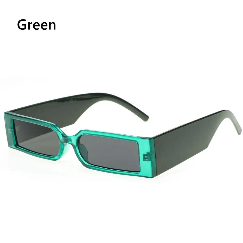 Gafas de sol cuadradas con montura pequeña para hombre, lentes de sol rectangulares a la moda, de Hip Hop, para montañismo y montar, UV 2023, 400 - imagen 5