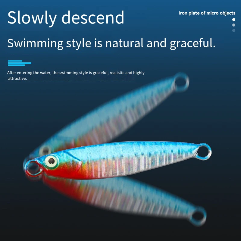 3,2 cm/3g Mini VIB señuelo Metal fundido Jig cuchara Pesca pescado Micro lentejuelas Señuelos de Pesca - imagen 3