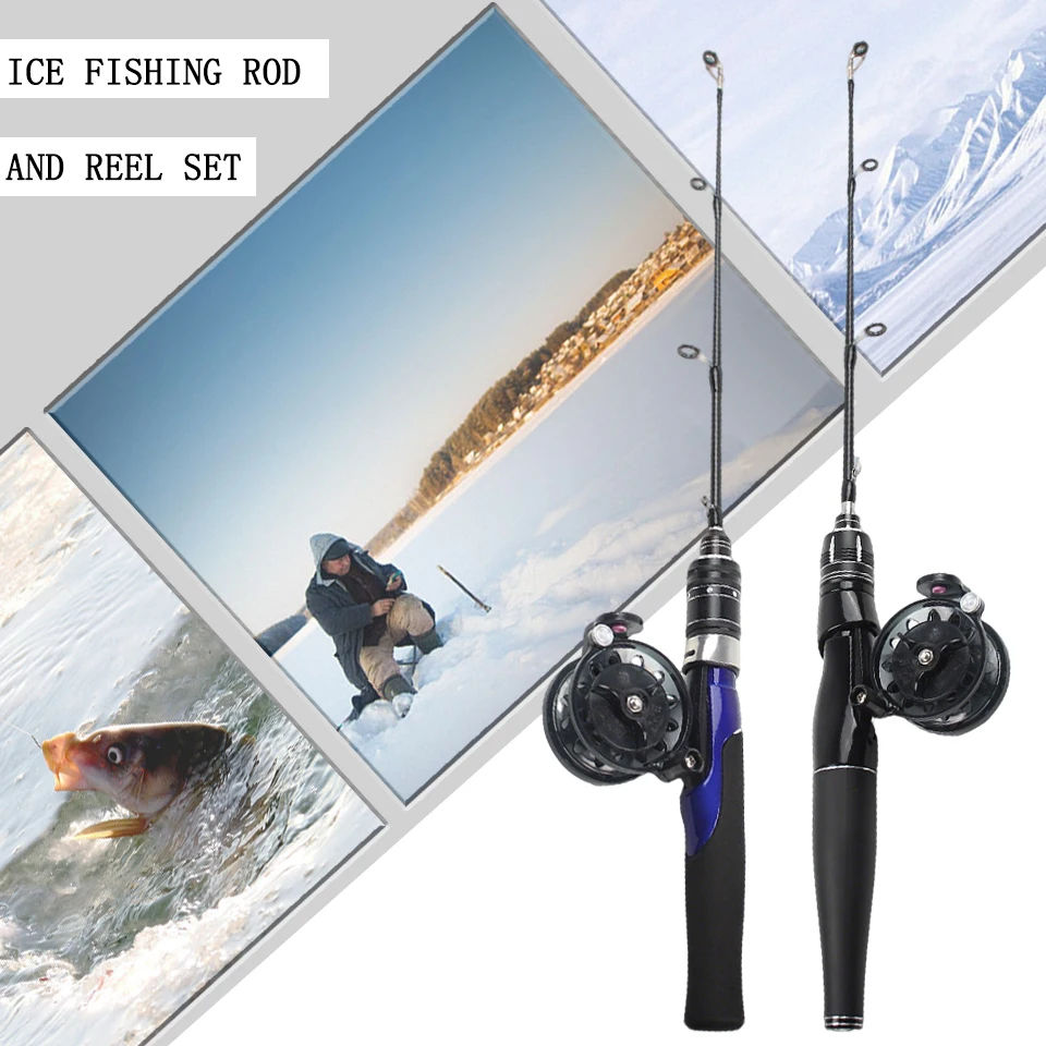 Kit de pesca en hielo ultraligero – Caña sensible con carrete de giro suave - imagen 3