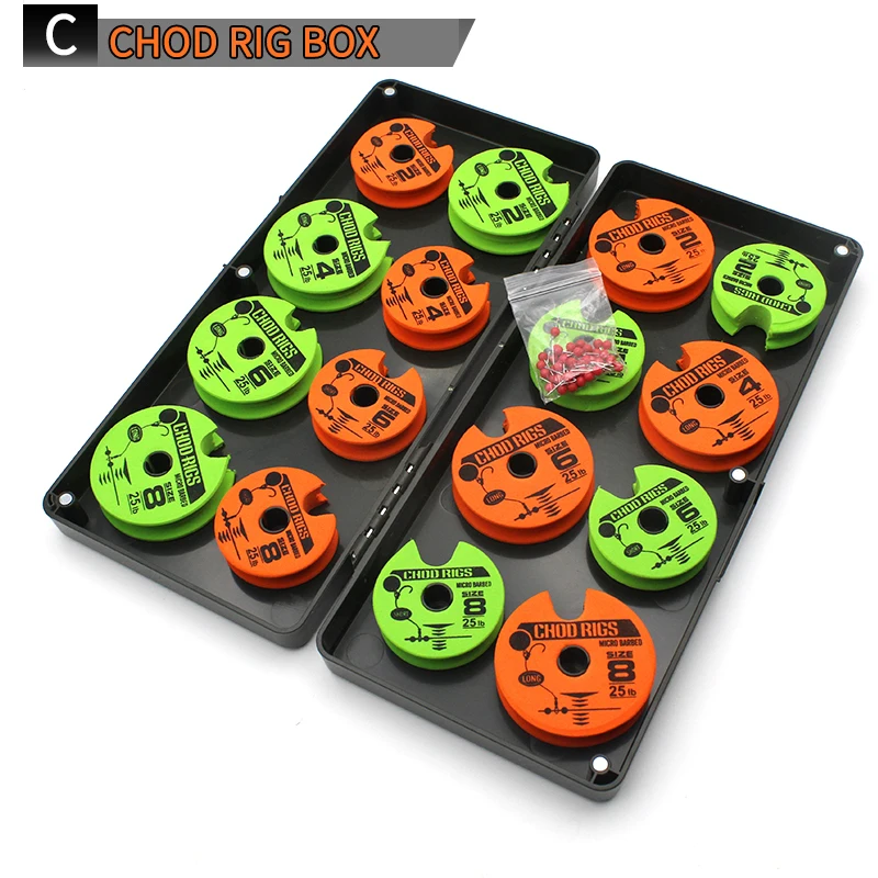 Caja de aparejos de pesca de carpa para aparejo de carpa, accesorios de aparejo de pelo, caja de almacenamiento de aparejos de extremo, multifunción - imagen 5