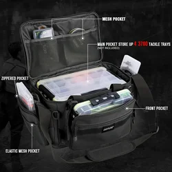Goture bolsa de pesca impermeable grande con cajas