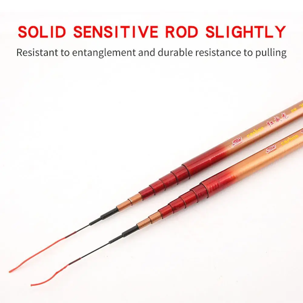 Caña de pescar telescópica ultraligera, alimentador de carpa, aparejos portátiles, 1,8 m-3m, 1 unidad - imagen 4