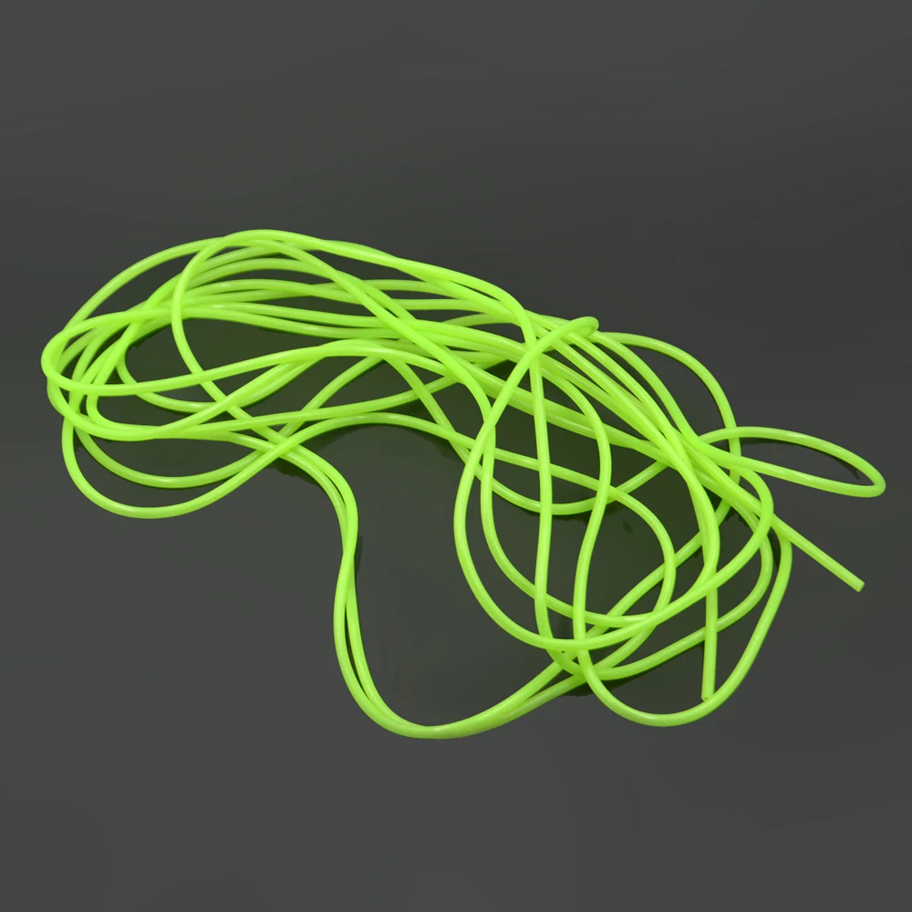 MNFT tubo luminoso de pesca nocturna, Mangas de pesca de silicona suave verde, aparejo de pesca, línea de gancho, tubo brillante, aparejos de pesca ligeros, 5M - imagen 4