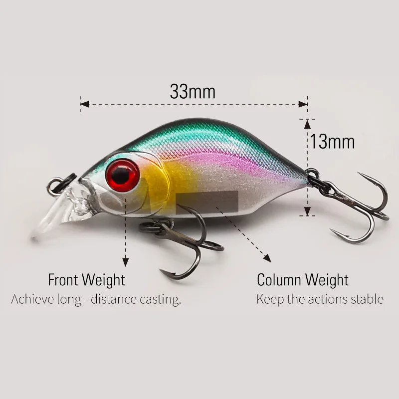 LUREHOLIC Minnow Liners – Cebo duro hundimiento con triple Mustad - imagen 2