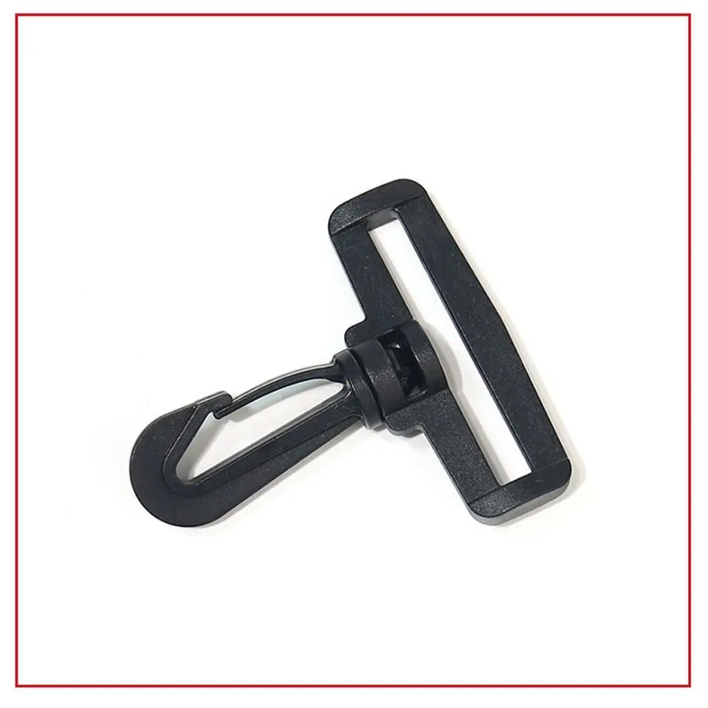 10 Uds. Hebilla de gancho giratorio para equipaje de plástico, mochila negra de 5 tamaños, hebilla de gancho Universal, piezas para deportes al aire libre, accesorios para bolsas - imagen 3