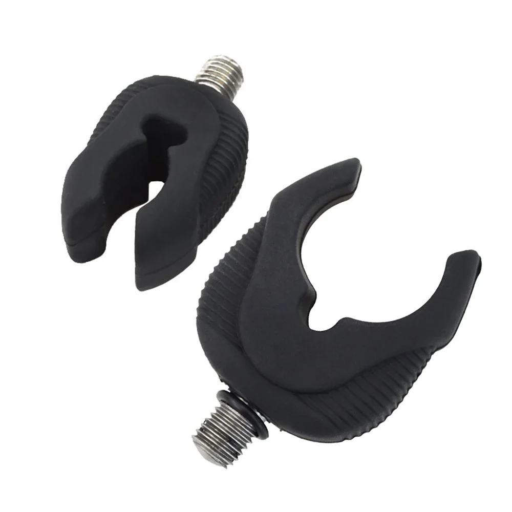 4 x cabeza de apoyo para caña de pescar de goma negra, pinza para cabeza, soporte para caña de pescar, accesorios de pesca de carpa - imagen 2
