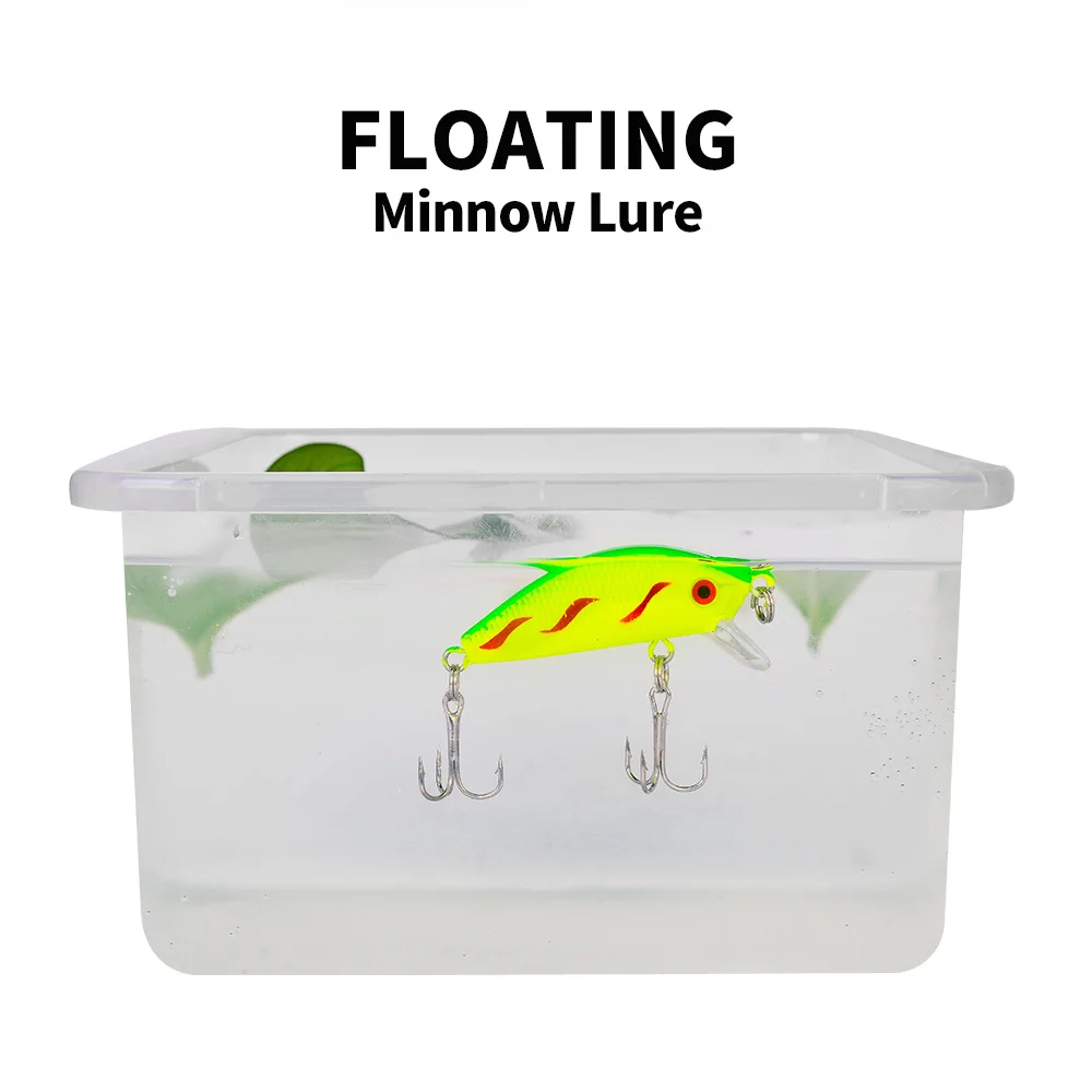 Señuelo de Pesca flotante de 5cm y 3,6g, cebo duro Artificial de calidad Minnow, Crankbait para carpa, aparejos de Pesca, 1 unidad - imagen 2