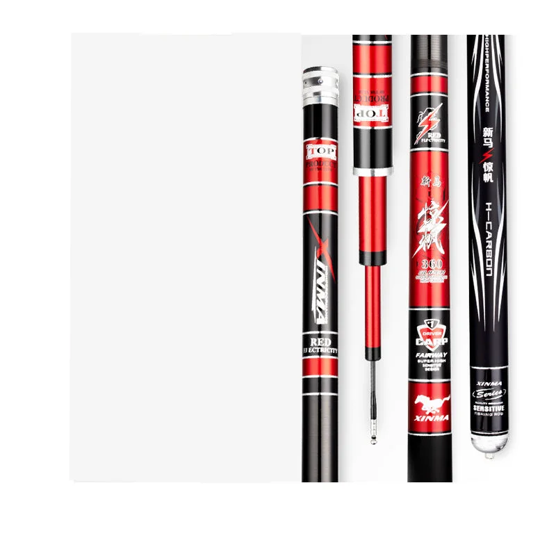 Caña de pescar superfuerte, caña de pescar telescópica de carbono ultraligera, 6H, 8H, 10H, 12H, 2,7-5,7 m - imagen 5