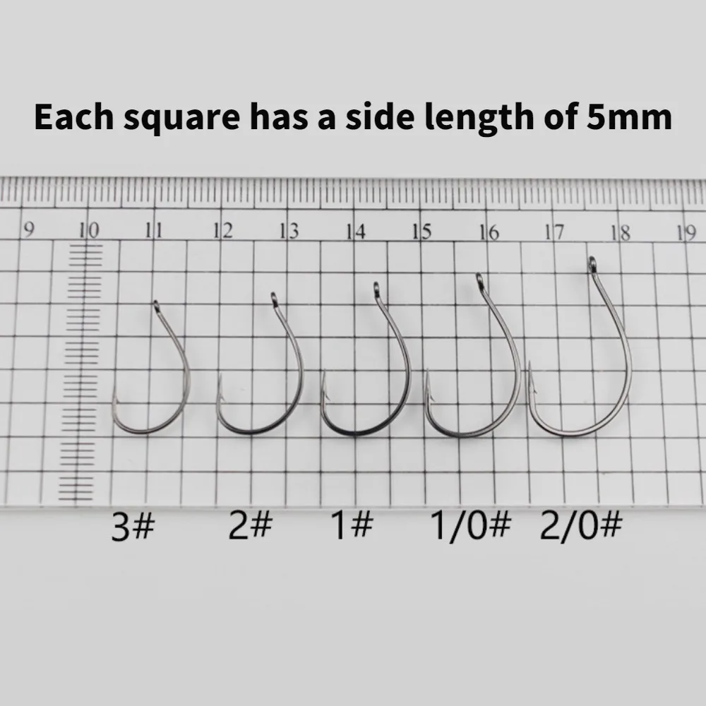 Descubra el tamaño de gancho perfecto para su próxima aventura de pesca con nuestra selección de 3#2#, 1#, 1/0#y 2/0#ganchos