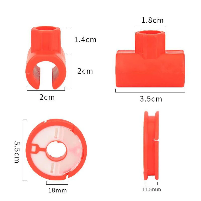 Receptor de línea de pesca Universal, Conector de carrete, varilla de silicona, anillo de almacenamiento, enrollador de línea de pesca, aparejos de pesca, 2 unids/set - imagen 3