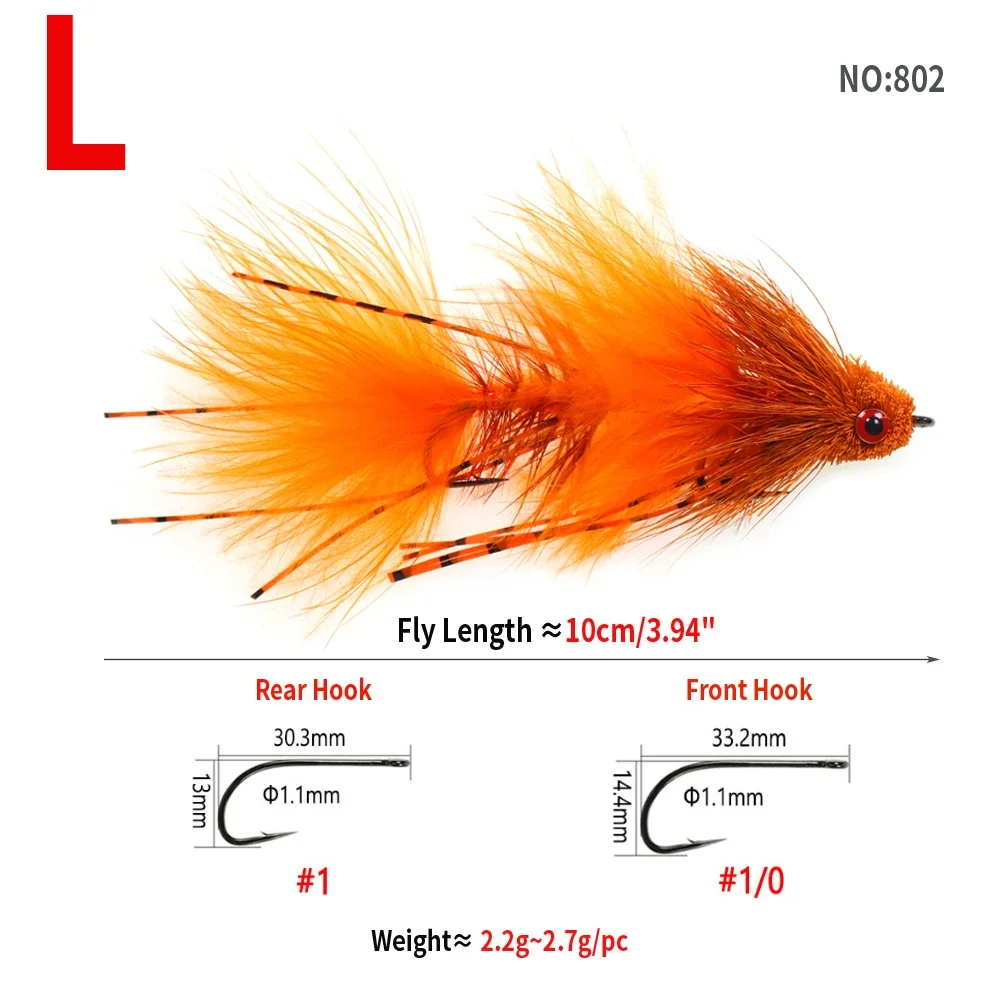ICERIO Cebo Pelo Ciervo Deer Hair Articulado – Mosca Trucha Salmón Lubina - imagen 4