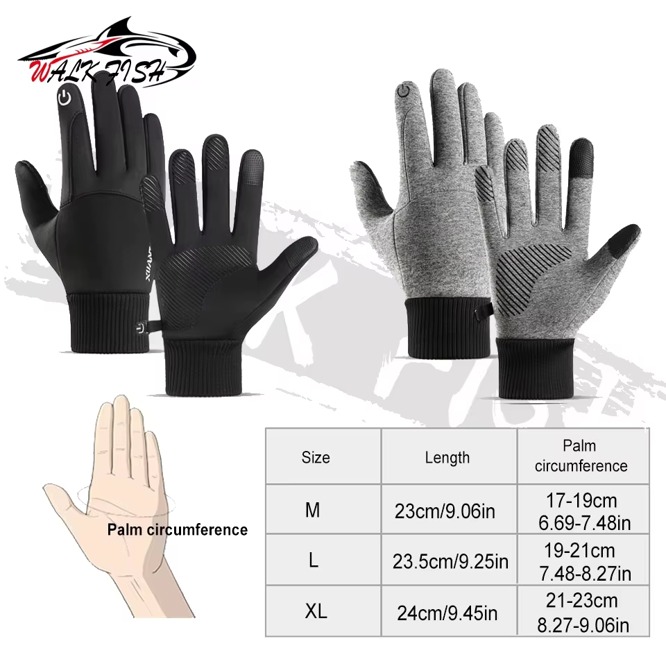 Guantes WALK FISH impermeables y táctiles con forro polar - imagen 2