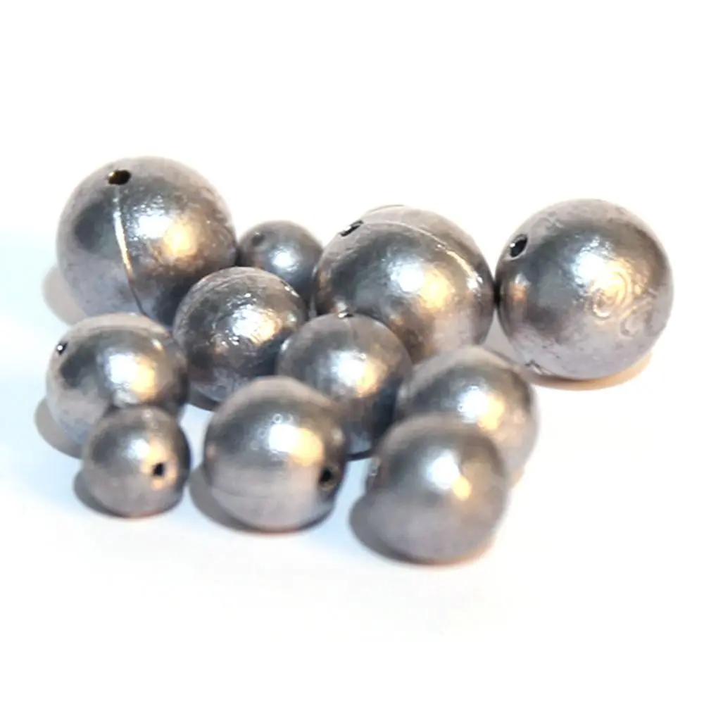 10 Uds 1g/2g/3g/4g/5g/6g/7,5g/9g/10g plomo de pesca pesca de carpa rodamiento de bolas colgante peso de pesca plomo peso - imagen 5
