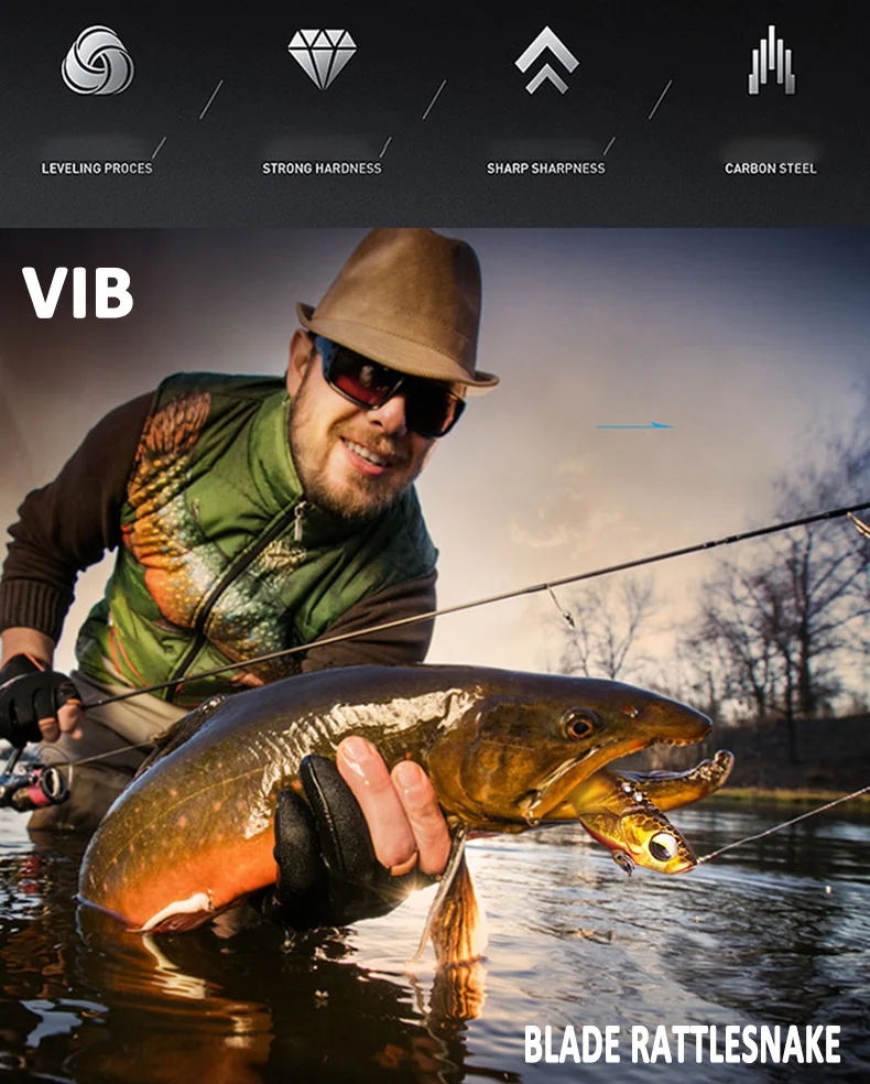 Señuelo metálico VIB AJLURES vista lateral