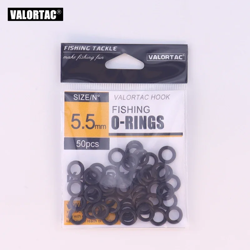 Wacky O Ring diámetro interior 4,5mm 5,5mm, accesorios de pesca 50 unids/lote, juego de aparejos de pesca de jigging para aparejos de pesca Neko Rig - imagen 5