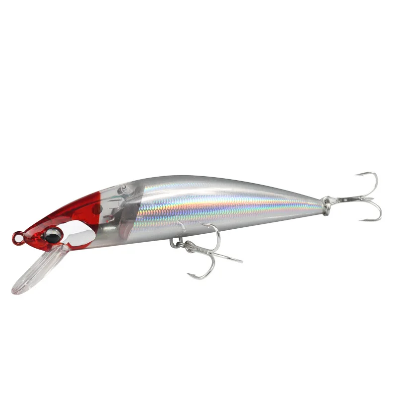 Señuelo Minnow de 120mm y 38g con anzuelo triple, señuelos Swimbait, Crankbaits de hundimiento, señuelo de pesca para lubina, aparejos de carpa Walleye - imagen 5