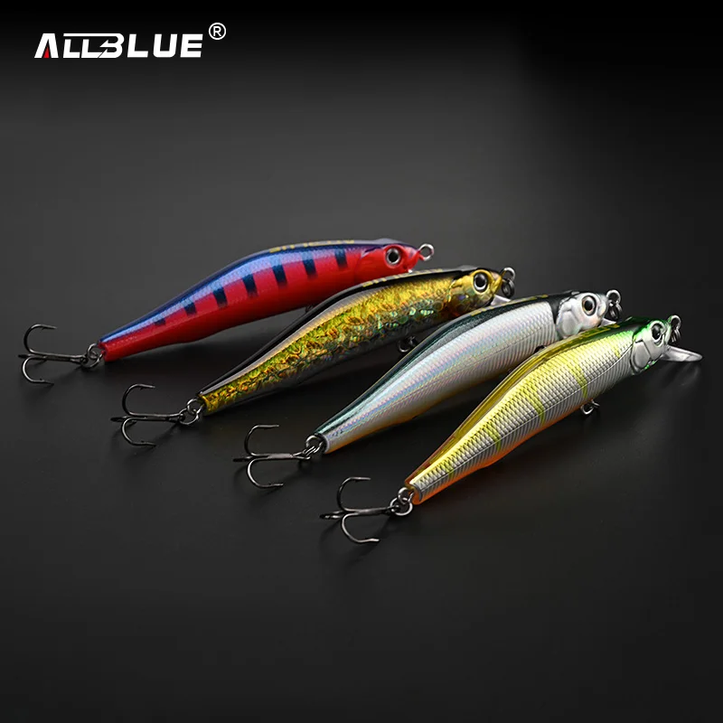 ALLBLUE TRACK 80SP suspendido Wobbler pececillo largo magnético 8,5g Jerkbait señuelo de pesca cebo Artificial de plástico duro aparejos de Lucio - imagen 4