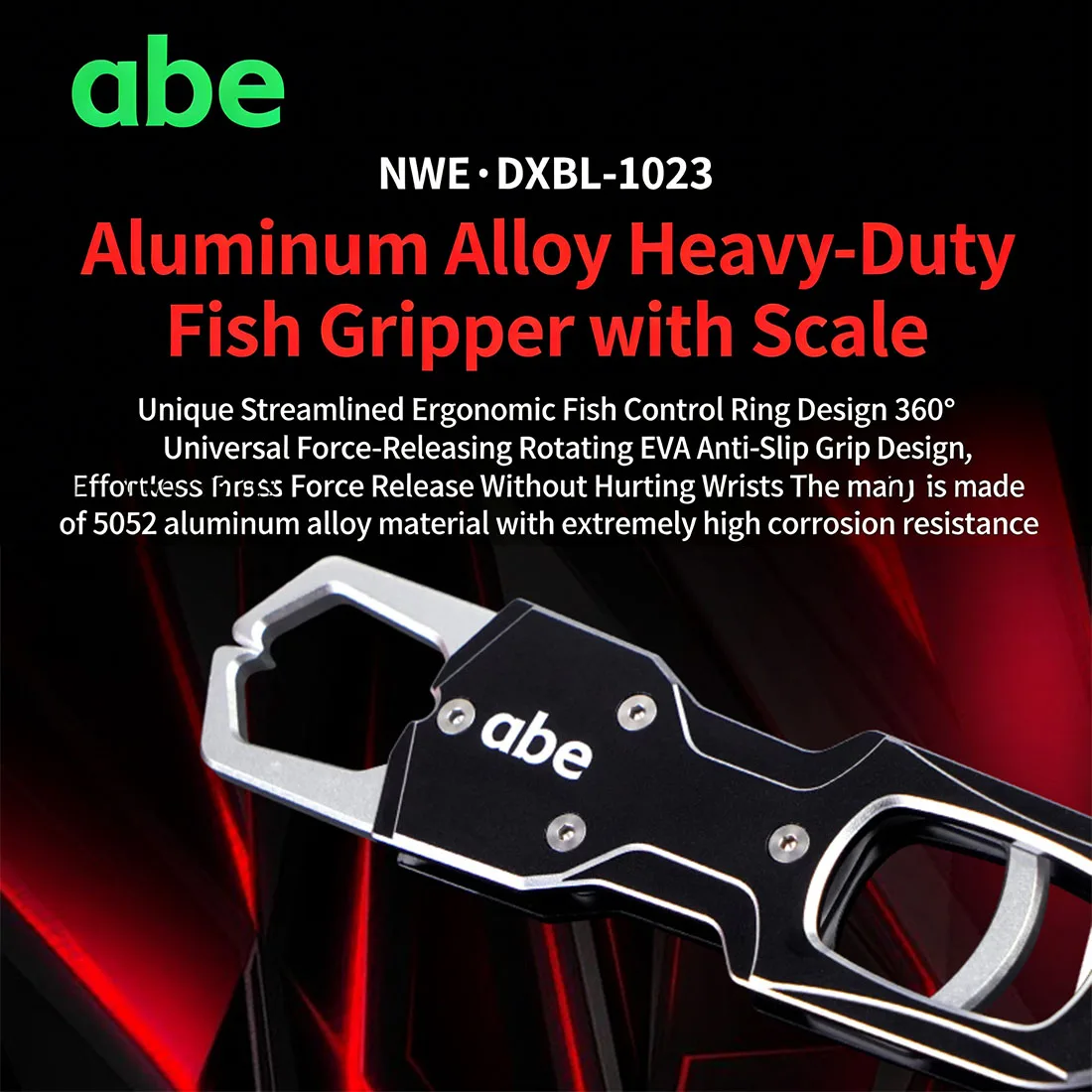 Alicates de pesca con escala ABE de 26KG, pinza de pescado multifuncional de aleación de aluminio para micro/servicio pesado, cortador de línea de PE eliminador de anzuelos - imagen 2