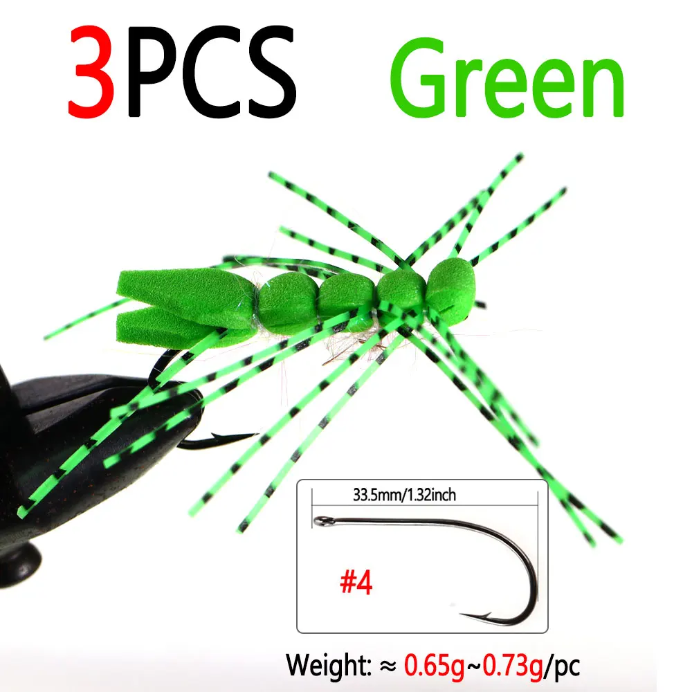 3pcs Green