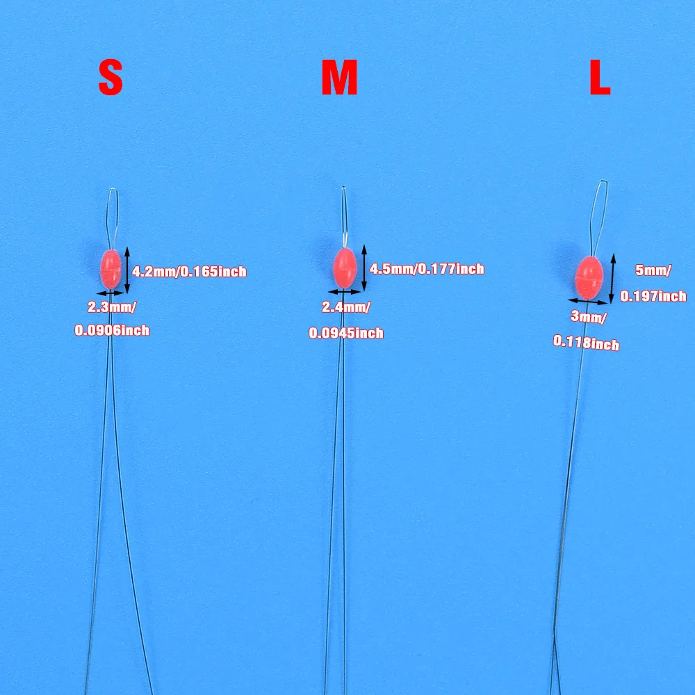 300 Uds. Tapón ovalado de silicona para frijol espacial Bobber profesión flotador de pesca resistencia Anti-hebra línea de pesca equipo de pesca - imagen 2