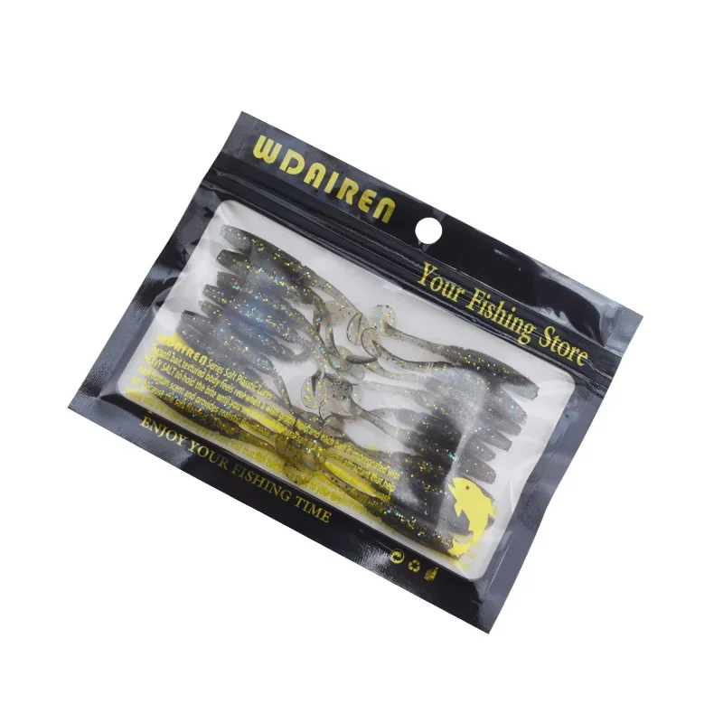 20 Uds. Señuelo de Pesca suave de silicona 5,5 cm 0,8g Jig cebo suave señuelos de goma Artificial Swimbait Shad Bass Pesca aparejos de Pesca - imagen 5