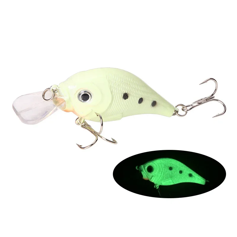 Señuelos de pesca luminosos Luya, cebos con luz fluorescente, 10,3g, 9cm, pez 3D, roca flotante y rollo, aparejos de cebo duro para hombre gordo pequeño - imagen 4